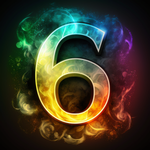 6 Number 6, illustrated, colourful